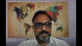 Abhishek Tiwari, Manaing Director, Abhitech talking at CEPA launch