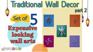 Traditional Wall Decor/ Expensive looking DIY wall decors/ Clay wall arts/ Festive DIY wall decor