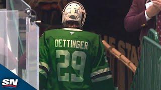 Stars' Jake Oettinger Pulled After Allowing Two Early Goals vs. Oilers