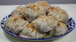 TAJIK MANTY ️Perfect Dough for MantiDumplings Khinkali️JUICY