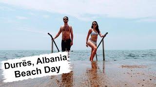 Beach Day in Durrës, Albania | Relaxing on the Adriatic Sea