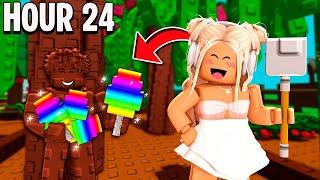 Secretly Stealing My GIRLFRIENDS FRUITS for 24 Hours! (Grow A Garden)