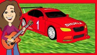 Vroom Goes the Red Race Car Children's song | R Sounds | Patty Shukla