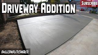 How to Pour a Driveway Addition Part 2