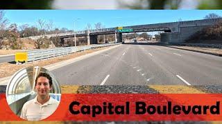 Capital Boulevard in Raleigh, North Carolina | Downtown to I-540