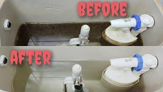 clean your toilet tank without scrubbing ‼