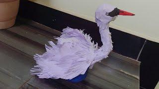 How to make Swan bird|Deepesh Art Videos #youtube #viral #video