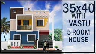 35'-0"x40'-0" House Map | 35x40 Ghar Ka Naksha |35X40 Duplex House With Vastu | Gopal Architecture