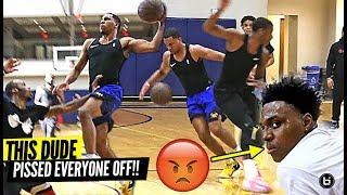 PRO BASKETBALL PLAYER DESTROYS PRIVATE D1 HIGH SCHOOL PICK UP GAME! *THEY WERE PISSED!*