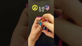 Can I predict DORTMUND vs ATLETICO using these TOPPS stickers!? CHAMPIONS LEAGUE Q-FINAL! #shorts