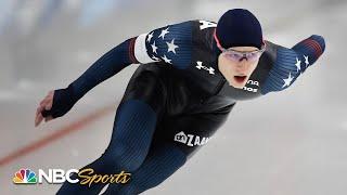 Jordan Stolz BLAZES to American record in 1000m at Four Continents Championships | NBC Sports