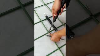 What is a wire twister used for?semi automatic rebar tie twister#reinforcement #slabreinforcement