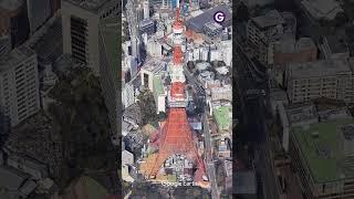 Tokyo Tower Japan FHD 1080  Google Earth Studio 360 View