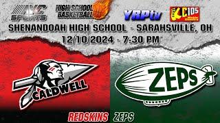 Caldwell Redskins vs Shenandoah Zeps HS Boys Basketball 12.10.2024