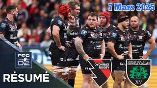 PRO D2: Résumé partie complète Oyonnax Rugby vs US Montalbanaise : J23 - Saison 2024/2025