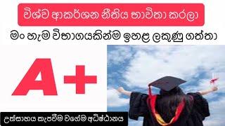 මං වැඩියෙන්ම භාවිතා කරපු ක්‍රමය/ විශ්ව ආකර්ශන නීතියෙන් විභාගය සමත් වෙන්න