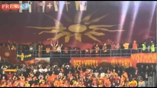 MACEDONIAN FANS IN NISH (SERBIA) EURO HANDBALL 2012  press24.mk.flv