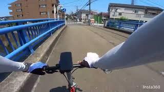 日吉〜鴨池橋をブロンプトンで往復（Insta360 GO 2) | Daily Brompton Ride: Hiyoshi to Kamoike Bridge