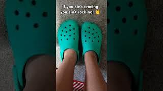 If You Ain't Crocing You Ain't Rocking! #shoes #crocs #shoes #comfy #duetthis #slay #rocking