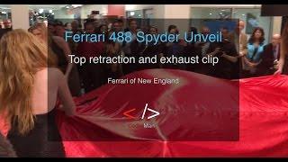 Ferrari 488 Spyder Unveil and Roof Retraction :: CoderMan