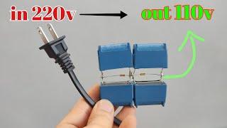 i make Convert 220v to 110v - no transformer