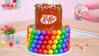 Rainbow Chocolate KITKAT Cake Top 10 Miniature Rainbow Cake Decorating Recipe By Tina Mini Cakes