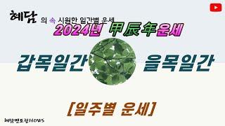 2024년 갑진년 일주별 운세 [갑목일간/ 을목일간] 갑인, 갑오, 갑술일주/갑신, 갑자, 갑진일주/ 을해, 을묘, 을미일주/ 을사, 을유, 을축일주 [혜담멘토링HOWS]