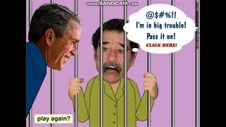 "Looks like you got me now" Saddam Hussein is caught, flash animation