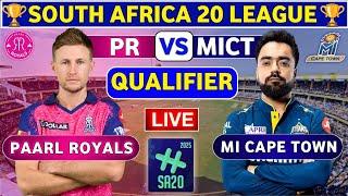 Paarl Royals vs MI Cape Town, Qualifier 1st | PR vs MICT Qualifier 1st Match SA20 League 2025