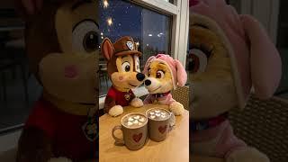 Skye’s Sweet Surprise! Chase’s Romantic Gift at the Puppy Café#pawpatrol #shorts #shortsvideo