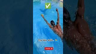 Freestyle Swimming Drill - Swimming Training #swimmingtips #swimming