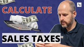 Determine how much sales tax to pay 