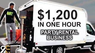 Making $1,2000 in One Hour Renting Tables and Chairs