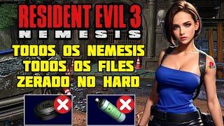 Resident Evil 3 Nemesis - ZERADO no Rank A - Todos os Nemesis e Files do PS1