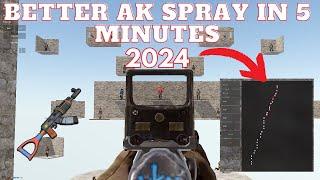 How to get better ak spray in 2024 | 5 Minutes | Rust tutorial | F1 Binds