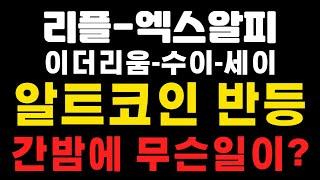 [엑스알피-리플코인-이더리움-수이-세이] 아침속보 ! 알트코인 반등  ! 간밤에 무슨일이 ?  #엑스알피 #리플 #이더리움 #수이코인 #세이코인  (코인왕국TV,불독코인,급등코인)