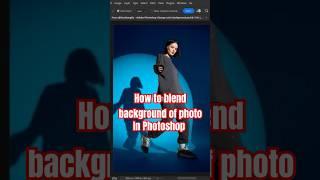 How to blend background of photo in Photoshop #photoshop #tipsandtricks #graphicdesign #tutorial