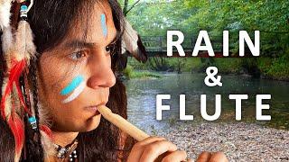 Soothing Native American Flute Music: Rainfall Serenade - Deep Sleep, Anxiety Relief, Relaxation