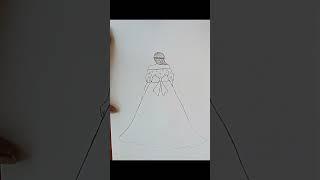 Easy Back Side Drawing of a Girl || Pencil Drawing ||#gurfatehartandcraft #drawinggirl#easydrawing