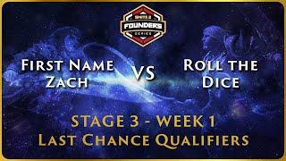 SMITE 2 Founder's Series - Stage 3 LCQ - NA Week 1 First Name Zach vs Roll the Dice