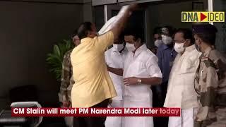 Tamil Nadu CM MK Stalin arrives in Delhi