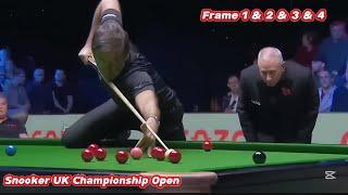 Snooker UK Championship Ronnie O’Sullivan VS Robert Milkins ( Frame 1 & 2 & 3 & 4 )