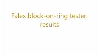 14 - Falex Tribology Application - Thermosetting polymers