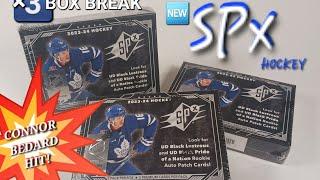 THIS IS WHY YOU RIP! ️️ 2023-24 UPPER DECK SPx HOCKEY  x3 BOX BREAK WITH CONNOR BEDARD HIT! 