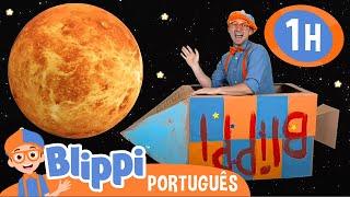 Blippi Explora o Sistema Solar | 1 HORA de Blippi em Português | Vídeos Educativos para Crianças