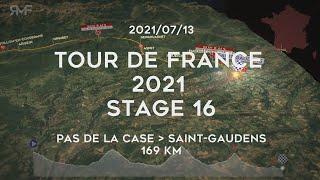 Tour de France 2021 - Stage 16/21 (Pas de la Case - Saint-Gaudens) - Route (parcours) & profile