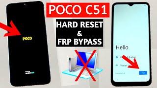 Poco C51 Screen Lock & FRP Bypass (Without Pc) | 100% working Method