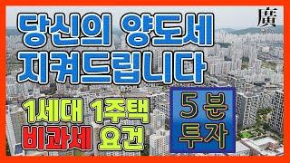 1세대 1주택 양도세 비과세 요건 2021년 조정지역 비조정지역