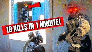 Ex Marine Plays Airsoft & Gets 18 Kills In 1 Minute!