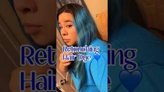 Retouching my hair#ticktoksound#hairdye#retouch#hair#bluehair#bluehairedgirl#hairtransformation